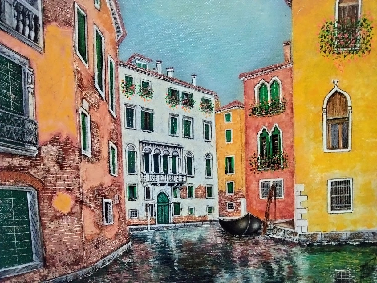 VENEZIA ALEGRE LIENZO AL OLEO