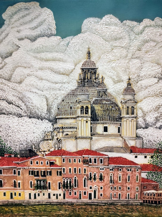 BASILICA DE SANTA MARIA DELLA SALUTE DOS    LIENZO AL OLIO