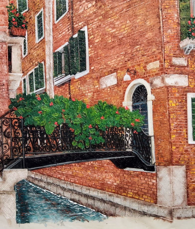 CALLE EN VENEZIA LIENZO AL OLEO