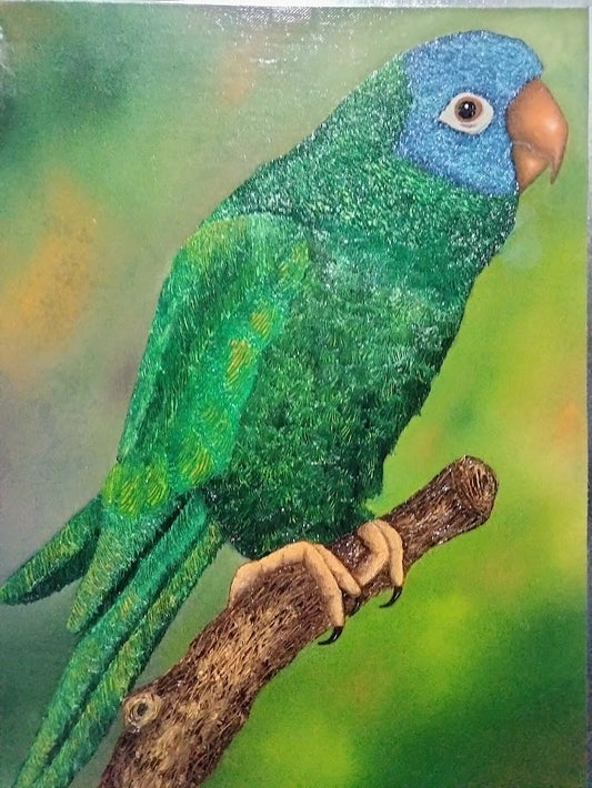 LORO SERIO LIENZO AL OLEO