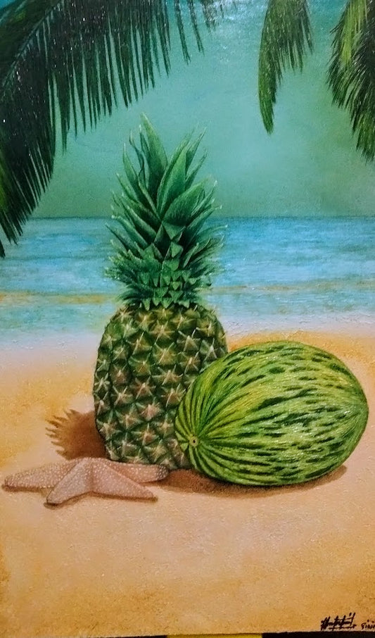 NATURALESA TROPICAL  LIENZO AL OLEO