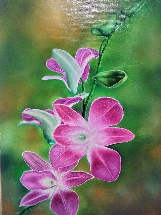 ORQUIDEA   LIENZO AL OLEO