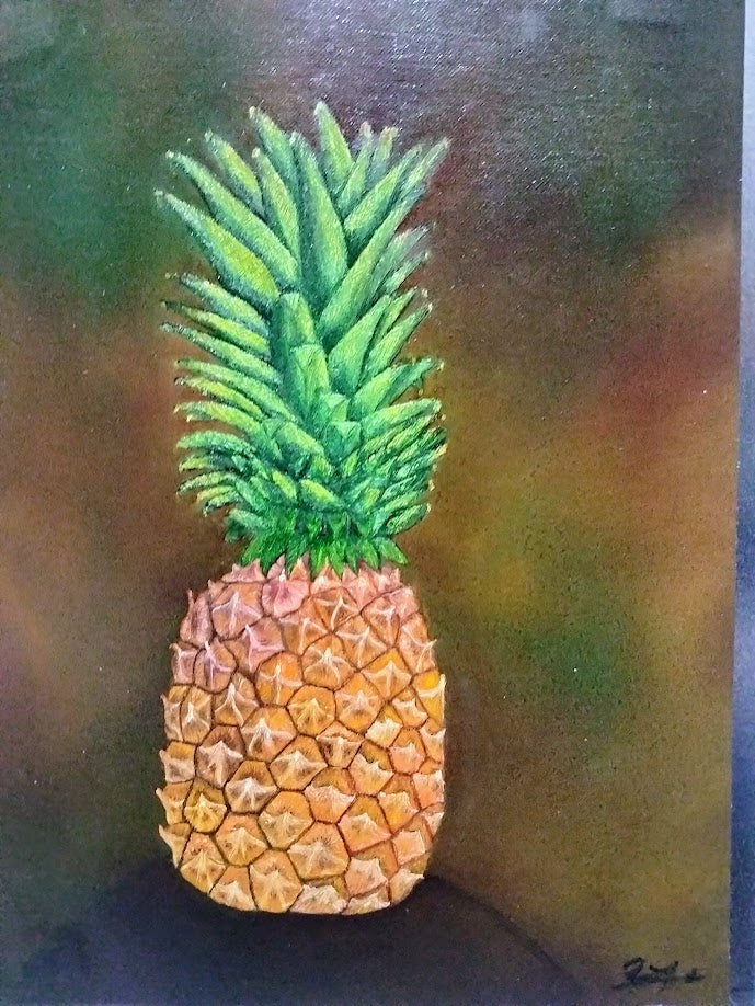PIÑA SOLA LIENZO AL OLEO