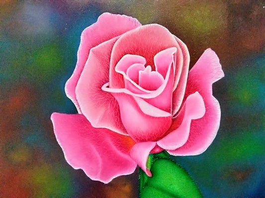 ROSA ALEGRE LIENZO AL OLEO