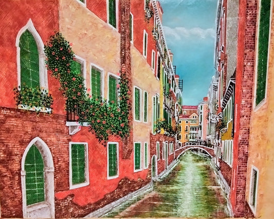 VENEZIA AMOROSA   LIENZO AL OLIO