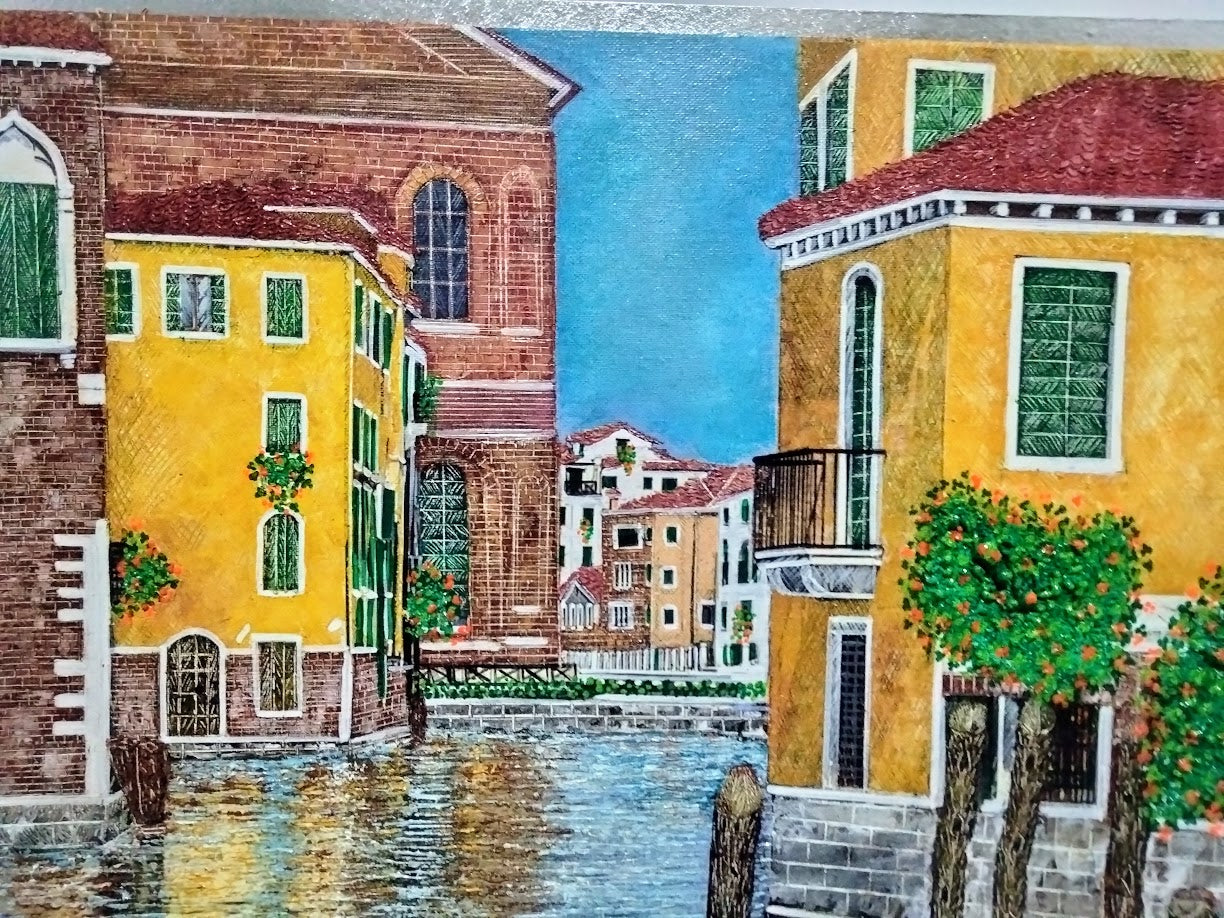VENEZIA IGLESIA LIENZO AL OLEO