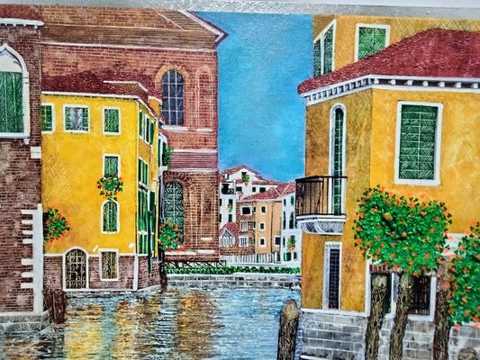 VENEZIA IGLESIA LIENZO AL OLEO