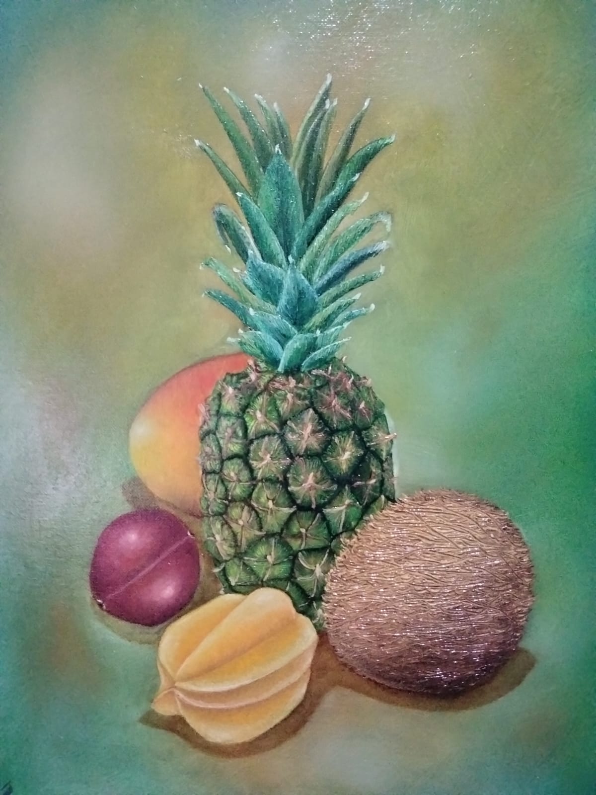 Frutas lienzo al oleo