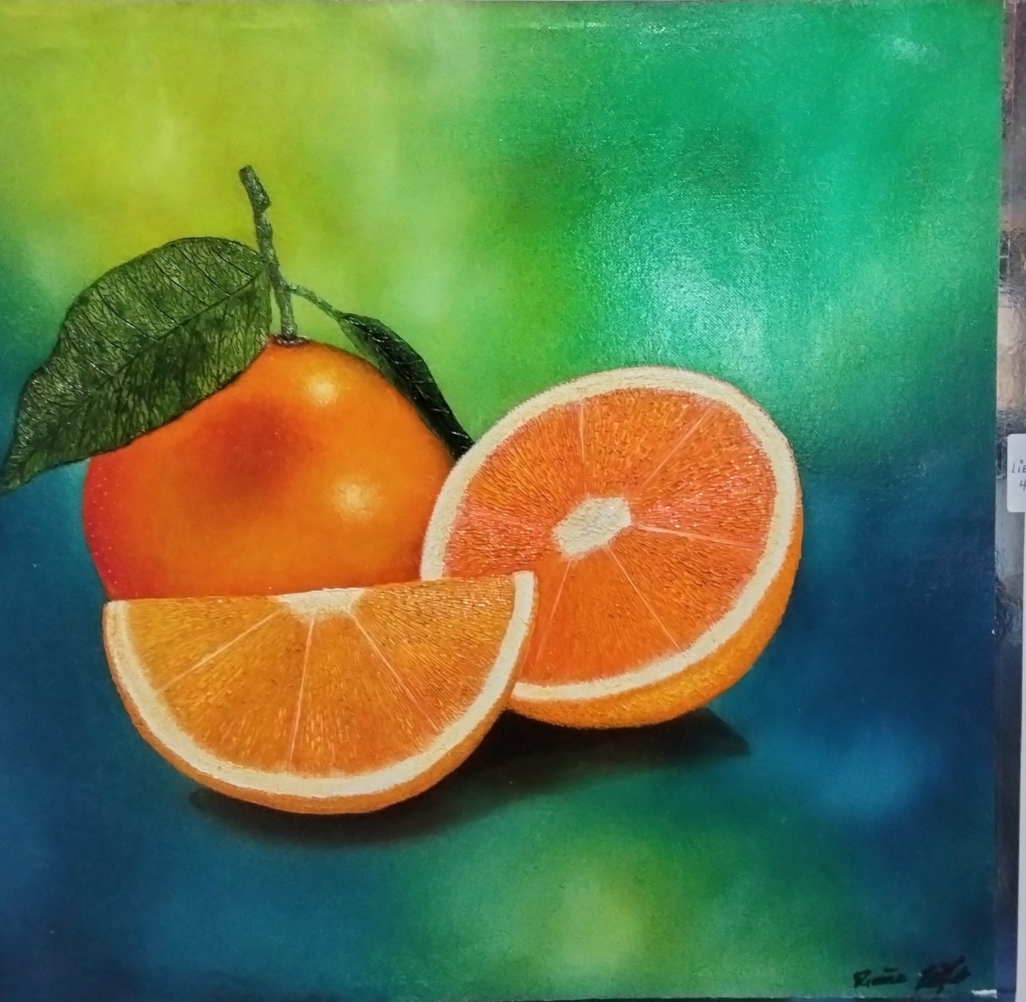 NARANJAS LIENZO AL OLEO